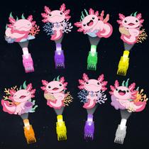 LED Finger Lights Inlaughter Axolotl com tema 36 unidades