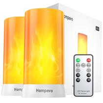 LED Flame Lights Hompavo atualizado com controle remoto e temporizador LED Flame Lights Hompavo atualizado com controle remoto e temporizador