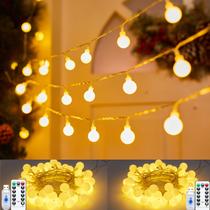 LED Globe String Lights Minetom, pacote com 2, 14 m, 100 LED com controle remoto