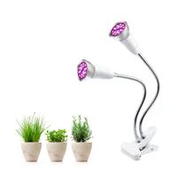 Led Grow Luminária Para Plantas 2 Soquetes Com Lâmpada de 28W - Não Deixe Suas Plantinhas Murcharem