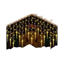 Led guirlanda de natal luz corda pilar gelo cortina luz rua jardim ue padrão americano plug navidad