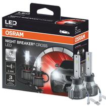 LED Lâmpada Osram Night Breaker Cross H1 27W 12V 6000K Par Automotivo Luz Super Branca Premium Farol