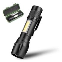 Led Lanterna Portátil Zoom Ajustável Recarregável Bateria Usb Integrada