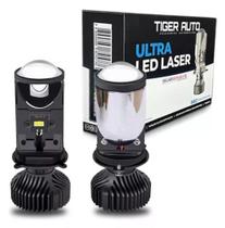 LED Laser H4 Alta Potência com Projetor 60W 6500K 12V 24V - Tiger Auto