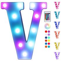 LED Letter Lights Foaky Colorful Marquee Night Light V