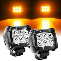 LED Light Pods Nilight 4 polegadas Amber Spot Beam 18 W 2 unidades