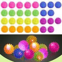 LED Light Up Fidget Sensory Bouncy Spiky Ball, pacote com 30 unidades para crianças LED Light Up Fidget Sensory Bouncy Spiky Ball, pacote com 30 unidades para crianças