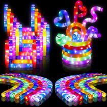 LED Light Up Pop Tubes Glow Sticks, pacote com 15 unidades para festas infantis