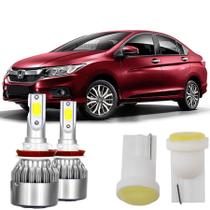 Led Luz Alta Baixa Honda City 2009/2014 6000k Tipo Xenon