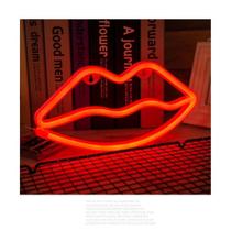 led neon boca - 35cm personalizado com fonte bivolt led neon boca - 35cm personalizado com fonte bivolt