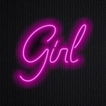 Led Neon em Acrílico - Girl 0,35 x 0,30cm