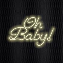 Led Neon em Acrílico - Oh Baby 0,55 x 0,37cm