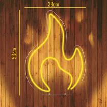 Led Neon Fogueira 54x38 Tam G Festa Junina Decoração Led Neon Fogueira 54x38 Tam G Festa Junina Decoração