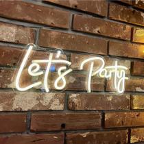 led neon lets party - Acompanha fonte 50cm led neon lets party - Acompanha fonte 50cm