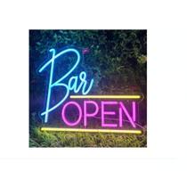 led neon Open bar - 35cm Luminoso com fonte bivolt