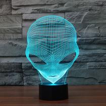 LED Night Light Aliens 3D que muda de cor para crianças com base LED Night Light Aliens 3D que muda de cor para crianças com base