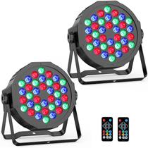 LED Par Lights YeeSite 36W 36LED RGB ativado por som, pacote com 2 unidades LED Par Lights YeeSite 36W 36LED RGB ativado por som, pacote com 2 unidades