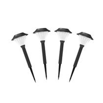 LED Pathway Lights LIVING ACCENTS 6W, preto e branco, pacote com 4 LED Pathway Lights LIVING ACCENTS 6W, preto e branco, pacote com 4