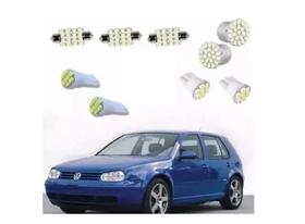 Led Pingo E Torpedo Vw Golf Farolete Placa Teto Ré Kit