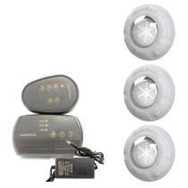 Led Piscina - Kit 3 Led RGB 9W Luxpool + Central compacta Led Piscina - Kit 3 Led RGB 9W Luxpool + Central compacta