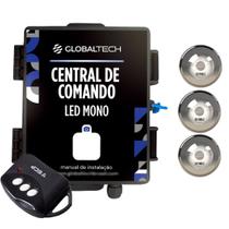 Led Piscina - Kit 3 Tholz mono 6W Inox + Central Globaltech