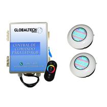Led Piscina RGB - Kit 2 Easy Led 70 + Central + Controle Touch