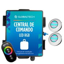 Led Piscina RGB - Kit 2 Easy Led 70 com Central e Controle Touch