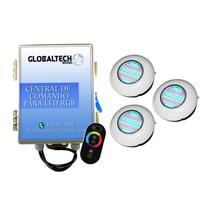 Led Piscina RGB - Kit 3 Easy Led 70 + Central + Controle Touch