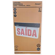 Led-Placa-2L-Emergencia-Saida-1W-356200-Vm-6000K-Pf