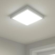 Led Plafon Sobrepor 36W 40x40 Quadrado Branco Frio 6500K