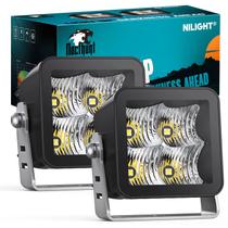 LED Pod Lights Nilight 4 LED Flood Beam de 3 polegadas (2 unidades)