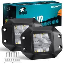 LED Pod Lights Nilight Flush Mount de 4,7 polegadas, 4 LED, 2 unidades