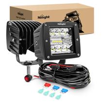 LED Pods Nilight, 3 polegadas, 42 W, Spot Flood Combo Beam, 2 unidades