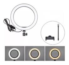 Led Ring Light 26Cm Para Maquiagem Fotos Com Suporte Celular