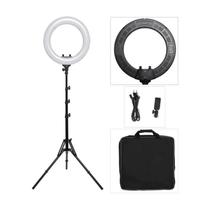 LED Ring Light Harm Photo de 96 W regulável com tripé de 51 cm LED Ring Light Harm Photo de 96 W regulável com tripé de 51 cm