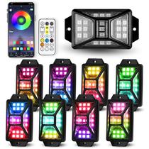 LED Rock Lights Auto Buero 8 Pods RGB à prova d'água com controle