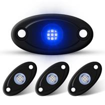 LED Rock Lights LY8 4Pods Blue Neon Underglow para caminhões