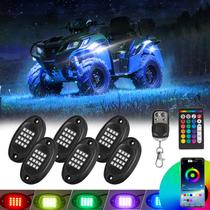 LED Rock Lights TDE Explorer. Iluminação de 6 cápsulas RGB para veículo