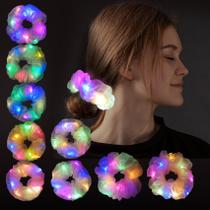LED Scrunchies Aosimin Light Up Glow in the Dark para meninas LED Scrunchies Aosimin Light Up Glow in the Dark para meninas