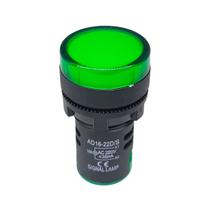 Led sinalizador ad16-22ds 22mm 220 vac verde