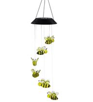 Led Solar Powered Bee Wind Chimes Luz Casa Jardim Lâmpada Suspensa Decoração Led Solar Powered Bee Wind Chimes Luz Casa Jardim Lâmpada Suspensa Decoração