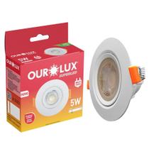 Led Spot Branco Embutir 110v/220v Direcionável Redondo Gesso Led Spot Branco Embutir 110v/220v Direcionável Redondo Gesso