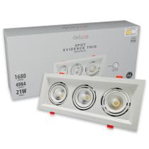 Led Spot Evidence Trio Branco Fosco Luz Fria Neutro E Quente 110v/220v