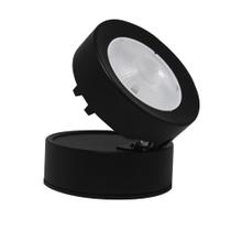 Led Spot Light Redondo Direcionável Teto Luz Alumínio 7W