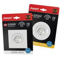 Led Spot Supimpa Bivolt Quadrado 3000K AVANT
