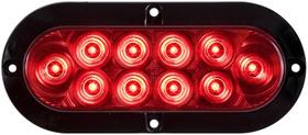LED Stop Tail & Turn Light Optronics 6 Oval 10D vermelho LED Stop Tail & Turn Light Optronics 6 Oval 10D vermelho