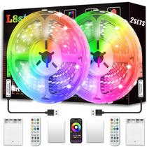 LED Strip Lights L8star 4m com bateria/operado por USB com controle remoto LED Strip Lights L8star 4m com bateria/operado por USB com controle remoto