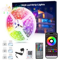 LED Strip Lights Ledagic Waterproof 10m com controle remoto e de aplicativos LED Strip Lights Ledagic Waterproof 10m com controle remoto e de aplicativos
