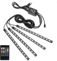 LED Strip Lights SUNNEST Christmas 48 LED 4 unidades para carro