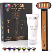LED Super Wand GLO24K 7 Color + Hydra Gel para rosto, pescoço e olhos LED Super Wand GLO24K 7 Color + Hydra Gel para rosto, pescoço e olhos